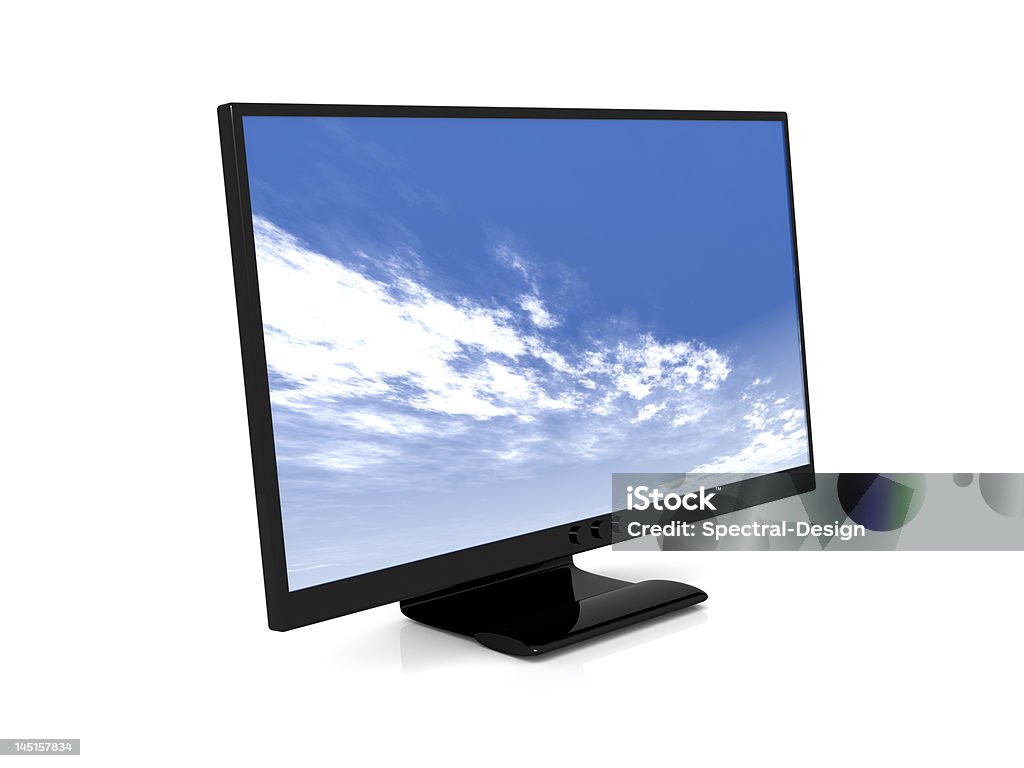 Tela LCD - Foto de stock de Azul royalty-free