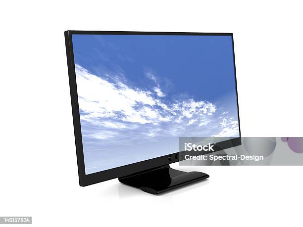 Foto de Tela Lcd e mais fotos de stock de Azul - Azul, Brilhante - Luminosidade, Cloudscape