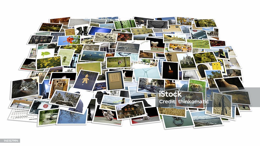 Montón de fotografías de fondo - Foto de stock de Fotografía - Imágenes libre de derechos