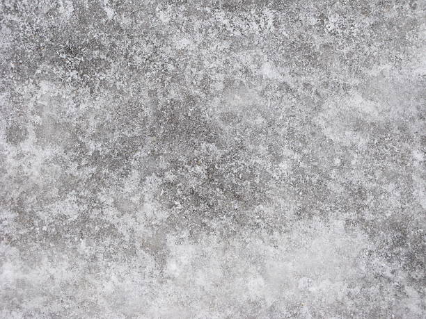 Ice-covered pavement surface stock photo