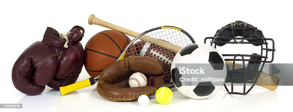 Sportgerät auf Weiß - Lizenzfrei Golf Stock-Foto