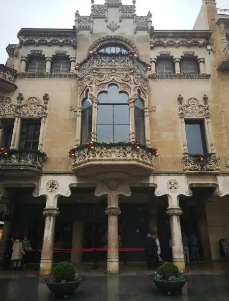 Casa modernista en Reus, Tarragona, España