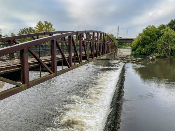 istock A bridge over a waterfall in Rome, NY 1451592901