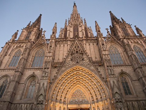 The Cathedral of the Holy Cross and St. Eulalia of Barcelona, Spain