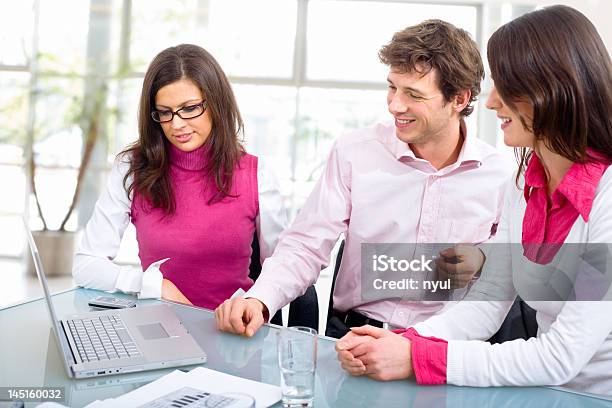 Business Meeting Stock Photo - Download Image Now - Pink Color, Office, Business