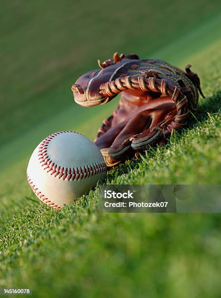 Baseball On The Field Stock Photo - Download Image Now - Activity, American Culture, Baseball - Ball