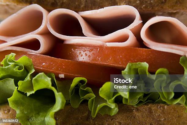 Ham Sandwich Stock Photo - Download Image Now - 7-Grain Bread, Close-up, Color Image