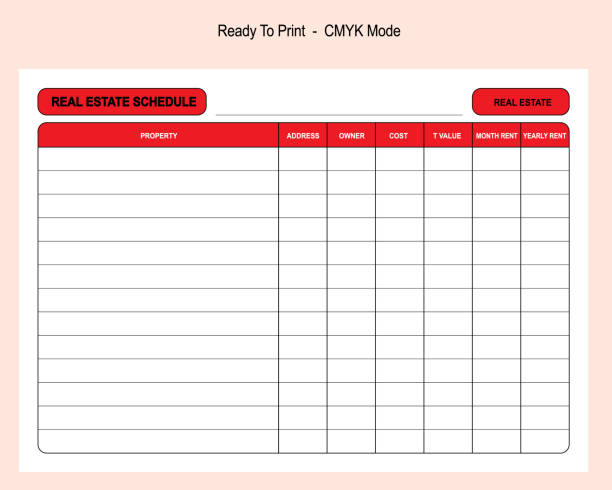 istock Real estate grid 2 colors. Black lines and black and white letters 1451607682