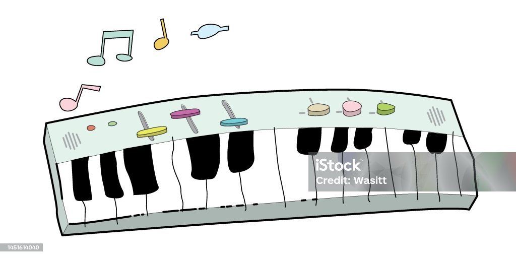 Bàn Phím Piano Điện Phong Cách Vẽ Tay Trẻ Con Minh Họa Trẻ Em Vẽ Khái Niệm  Doodle Piano Hình minh họa Sẵn có - Tải xuống Hình ảnh Ngay bây giờ -