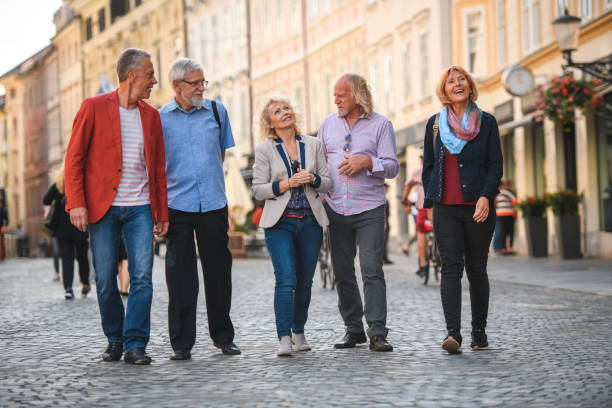 istock Active Senior Friends Exploring A New City 1451614520