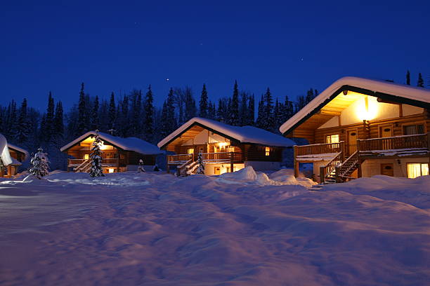 istock Recreational Winter Chalets 145161527