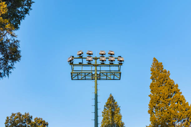Street lights in the park
