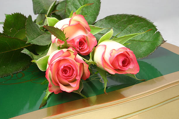 istock chocolates and roses with love 145162077