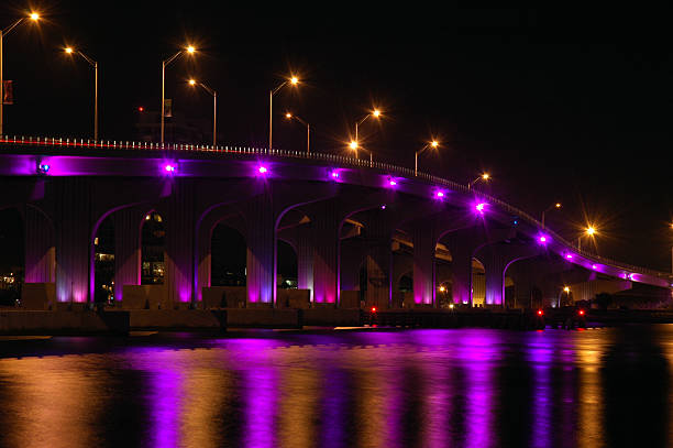 istock Night View of Miami Bridge to South Beach 145162192