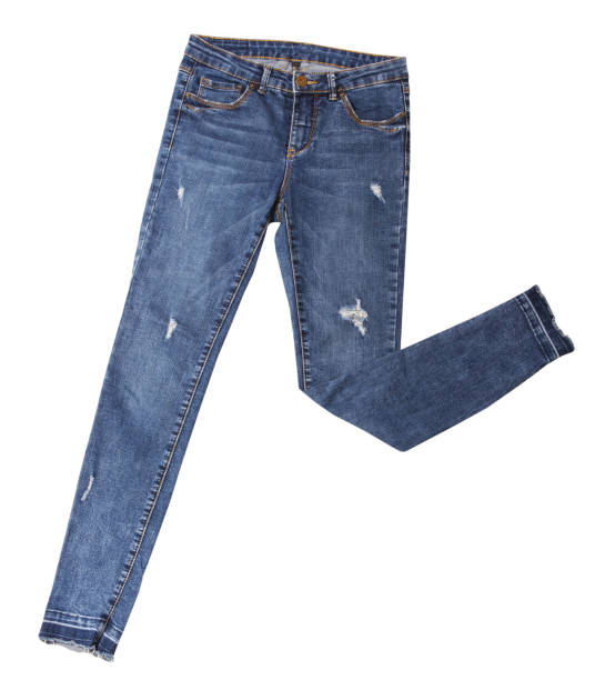 istock denim jeans isolated over white background, denim pants mockup 1451627805
