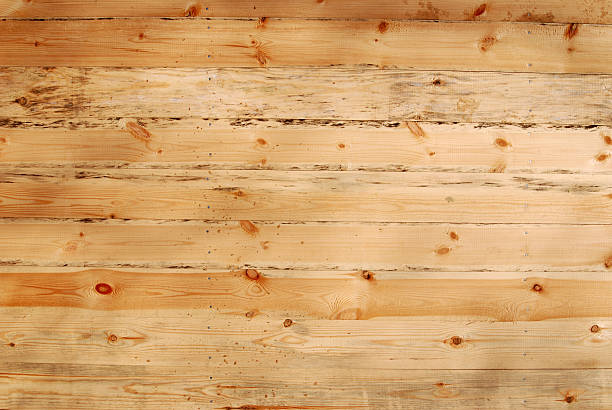 Wooden wall stock photo