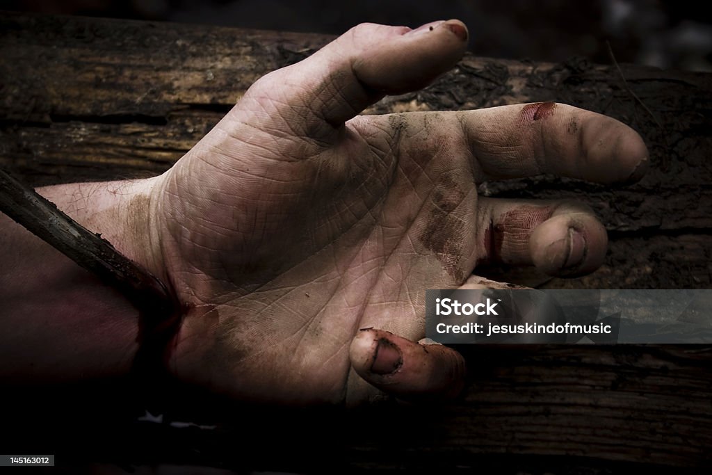 Hand of Christ A representation of the hand of Jesus Christ nailed to a cross.  Jesus Christ Stock Photo