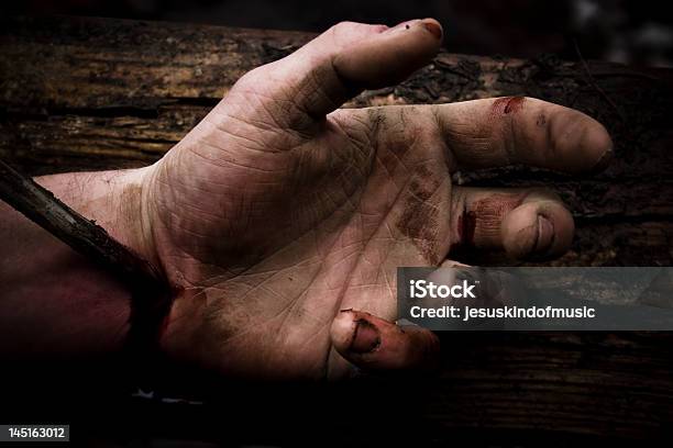 Hand Of Christ Stock Photo - Download Image Now - Jesus Christ, The Crucifixion, Blood