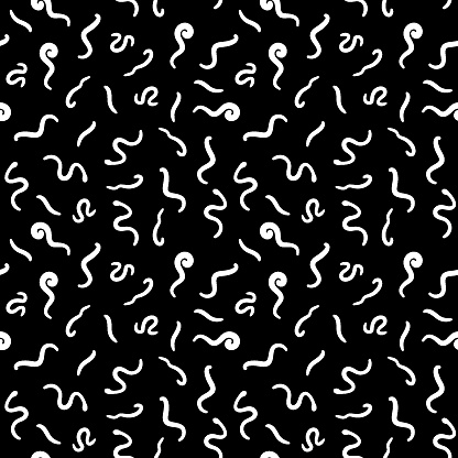 Ascariasis Parasites vector concept Seamless minimal pattern or background