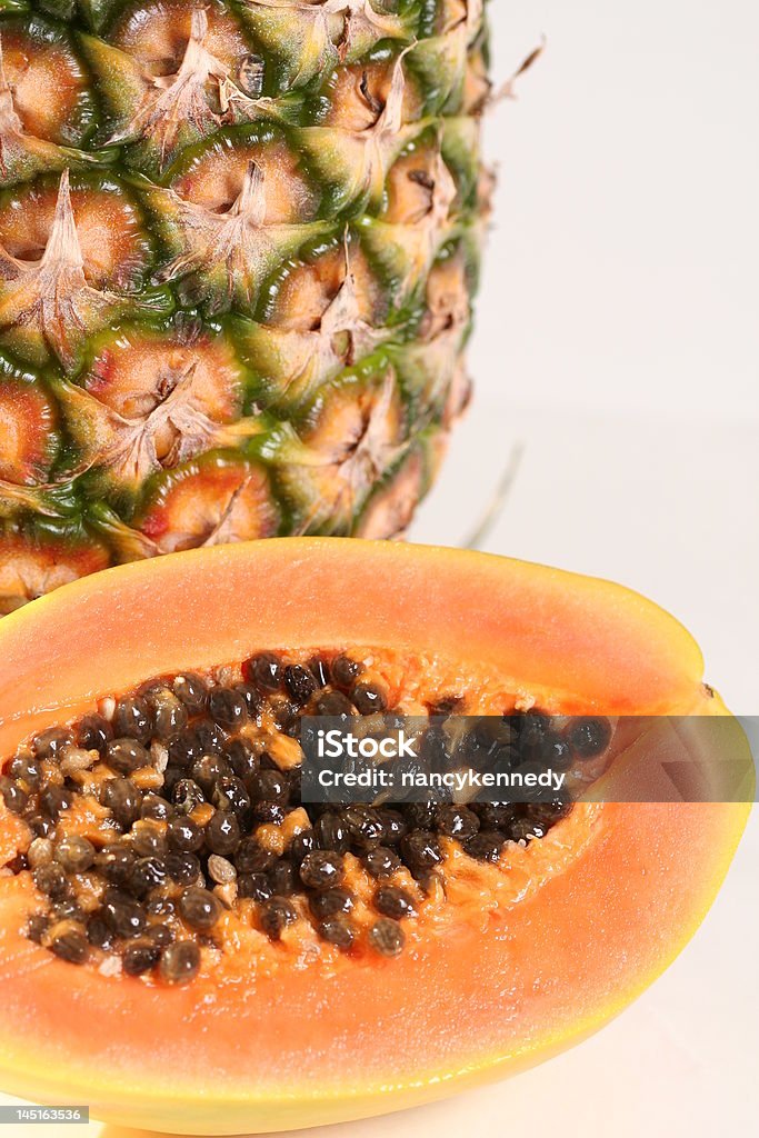 Frutto tropicale - Foto stock royalty-free di Albero di papaya