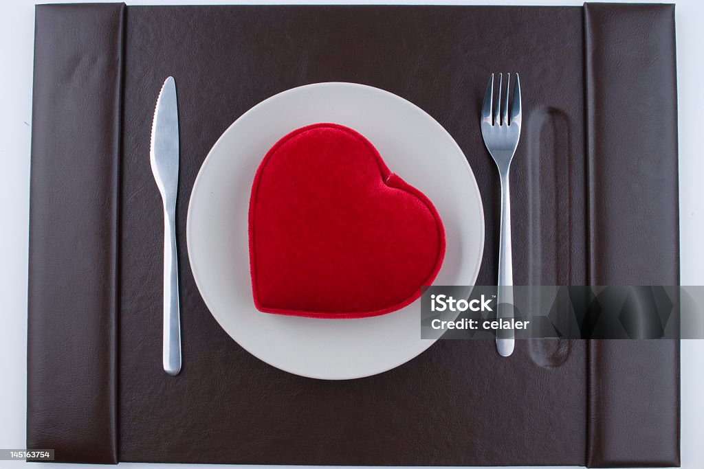 Corazón en placa para San Valentín - Foto de stock de Adolescente libre de derechos