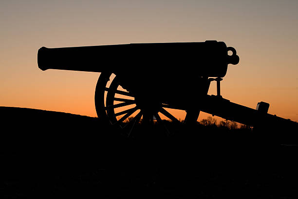 istock Civil War Cannon at Sunrise 145163860