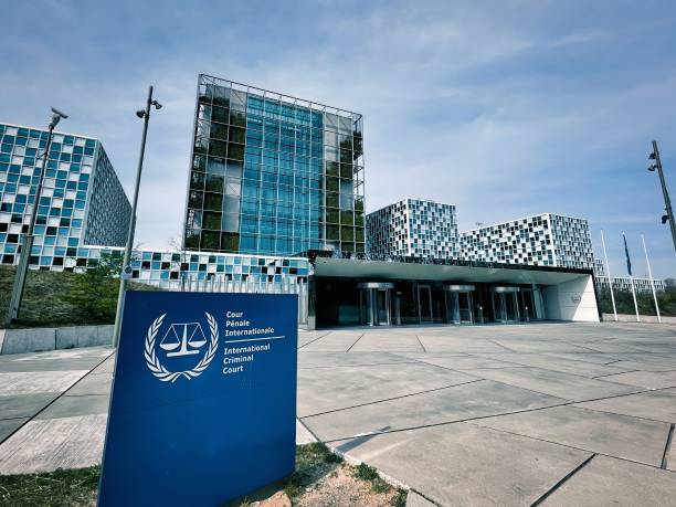 international criminal court ICC in the hague stock photo