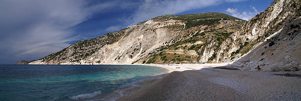 Myrthos beach, Kephalonia stock photo