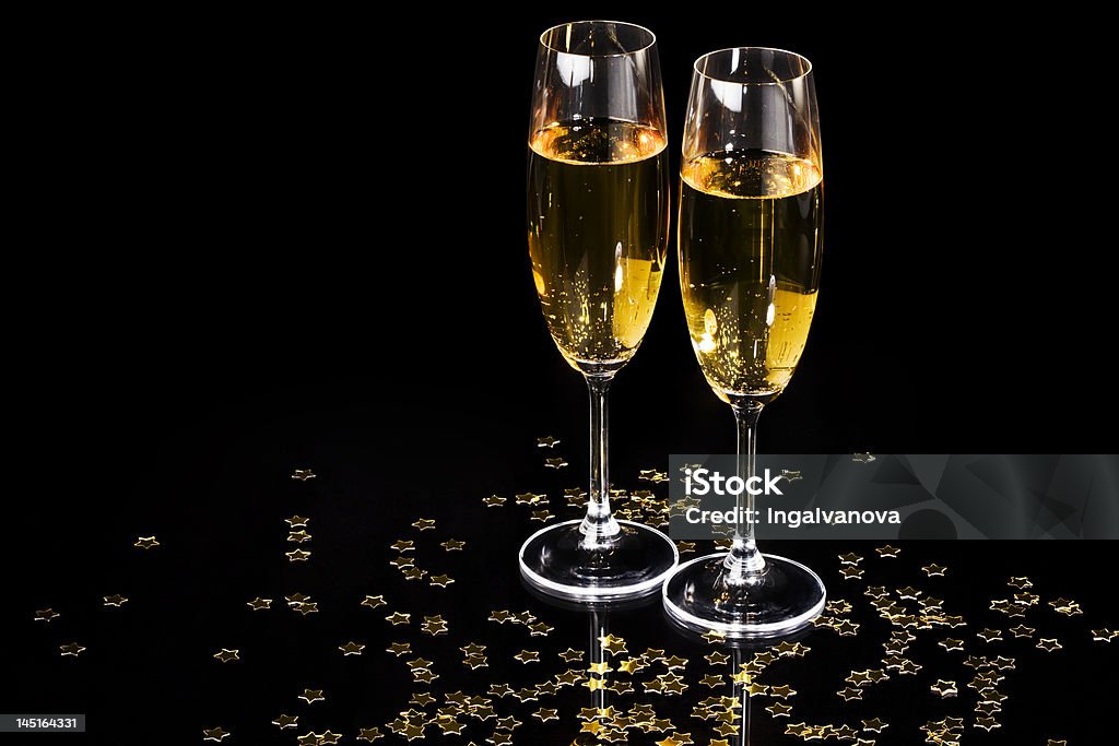 Champagner Flöten - Lizenzfrei Cocktail Stock-Foto