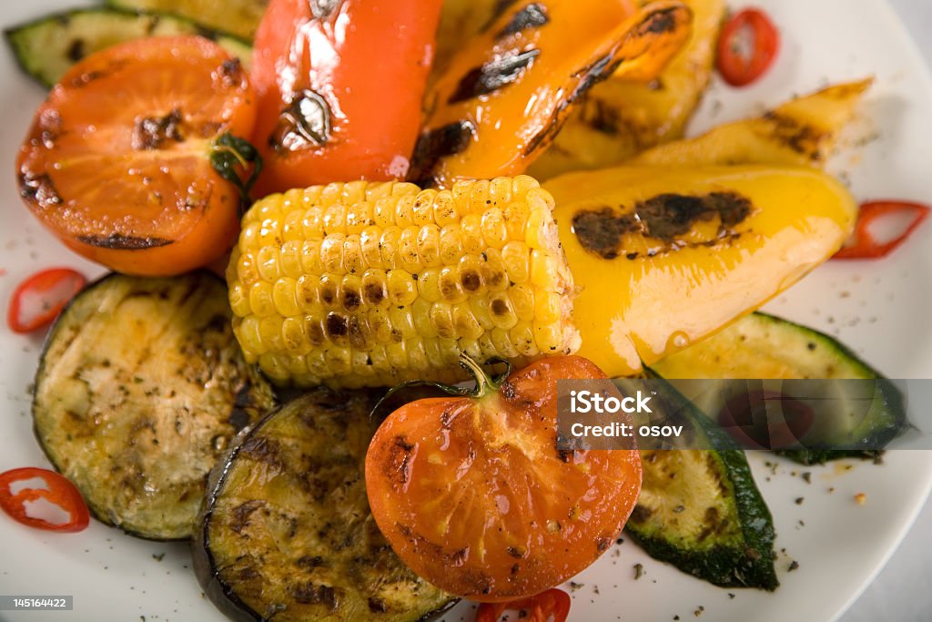 Овощной grill - Стоковые фото Баклажан роялти-фри
