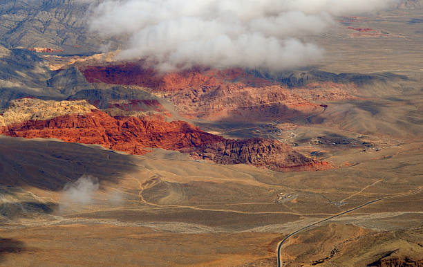 istock Aerial View of Red Rock Caynon 145164818