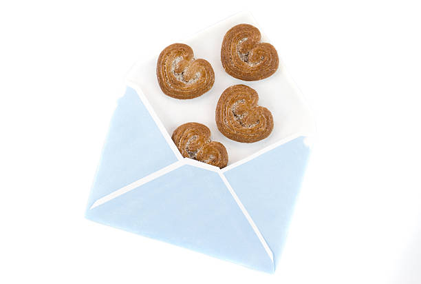 Sending love letter stock photo