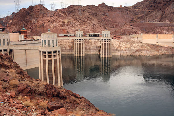 istock Intake towers and lake at hoover dam 145165247