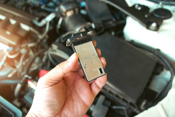 The mass air flow sensor of the engine air intake manifold system