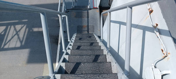 istock Stairs to walk up and down on the boat 1451659855