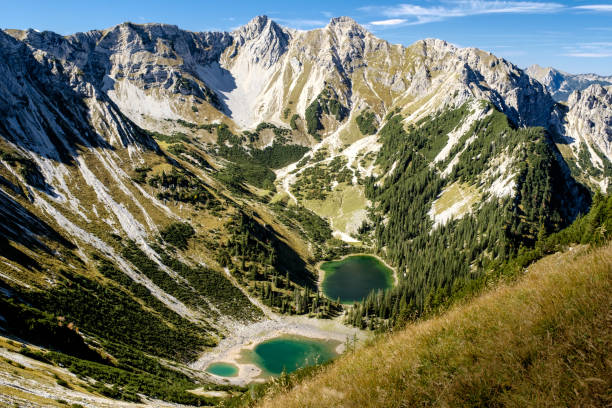 Alpenlandschaft im Karwendelgebirge stock photo