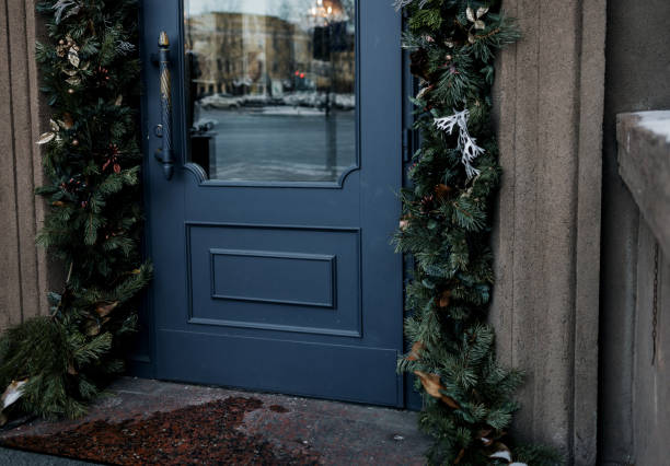 istock Festive street decor in winter holidays 1451675894