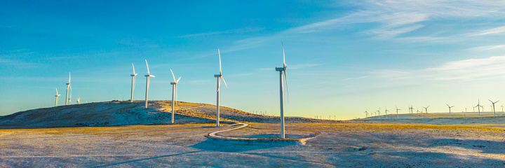 Wind Turbines at Columbia River Gorge, Oregon