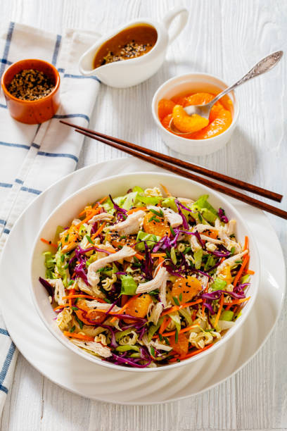 istock Chinese Chicken Salad with mandarins and veggies 1451715147