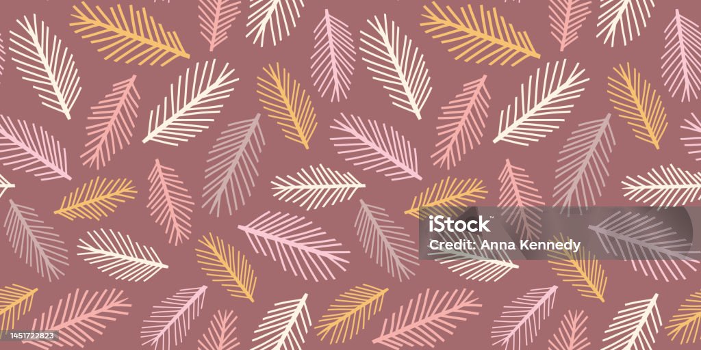 Fall Background Repeate Fall Leaves Border Pattern Background Vector Autumn Leaf Seamless ...