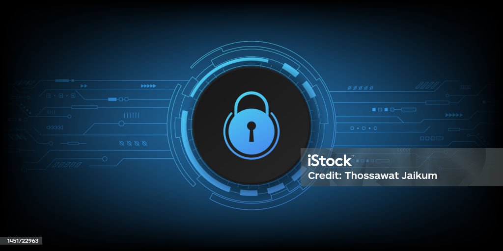 Line Background Security Design Abstract Technology Background With Circuit Line Security System ...