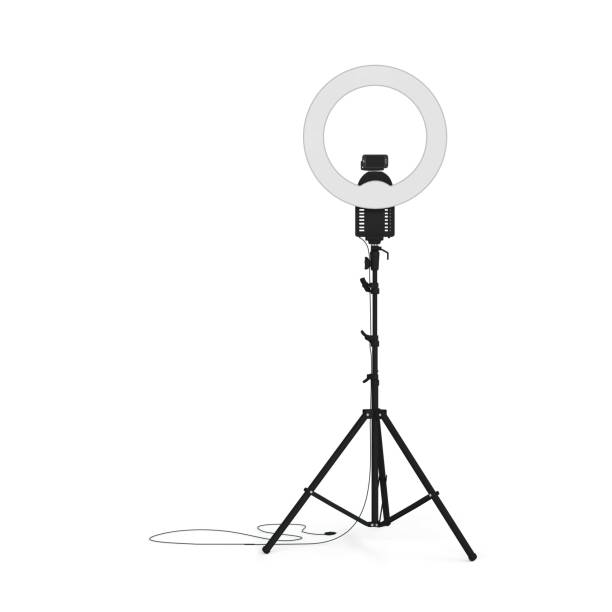 istock 3D rendering illustration of a ring light isolated on a white background 1451751360