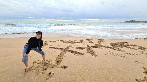 istock Merry Christmas from the beach 1451755008