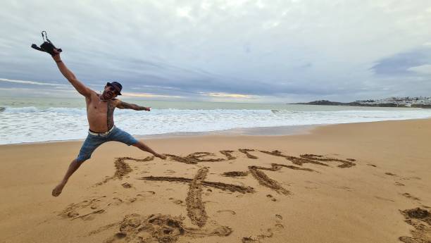 istock Merry Christmas from the beach 1451755032