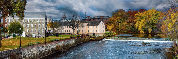 The historic Slaters Mill in Pawtucket Rhode Island.