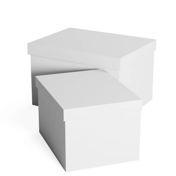 istock 3D rendering illustration of two white boxes isolated on a white background 1451766943