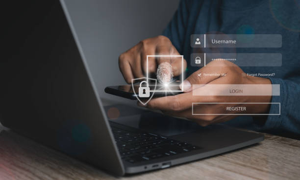istock Security on Internet innovation technology against digital cyber crime. 1451777851