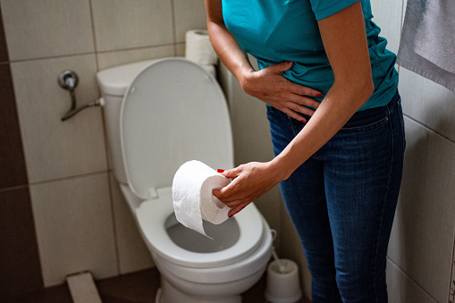 Woman has diarrhea