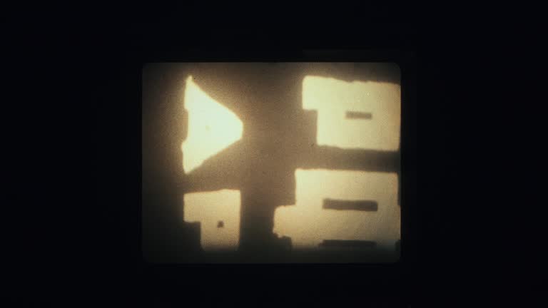 Old Film Leader. A montage of shutter effects, film burns, projector flickers, and other flashy film effects.