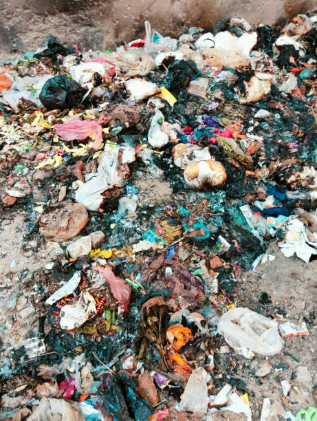 istock Garbage burnt trash waste garbage-pile rubbish dump litter dirty solid-rubbish scrap refuse plasticbags waste-material debris household-waste environmental pollution landfill closeup photo 1451804169